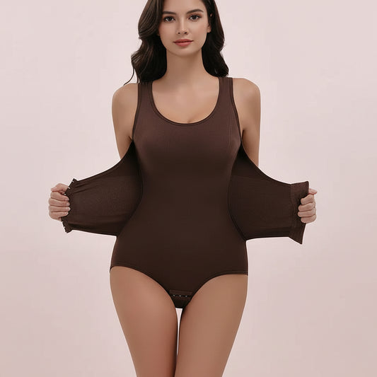 ShapeSilk Zip&Shape Sculpting Bodysuit with Waist Belt